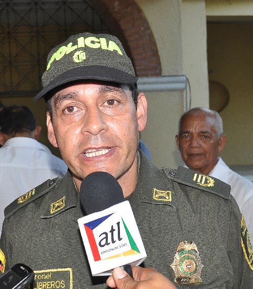 Juan Alberto Libreros Morales, comandante de la Policía Cesar. - comandante-de-la-policia