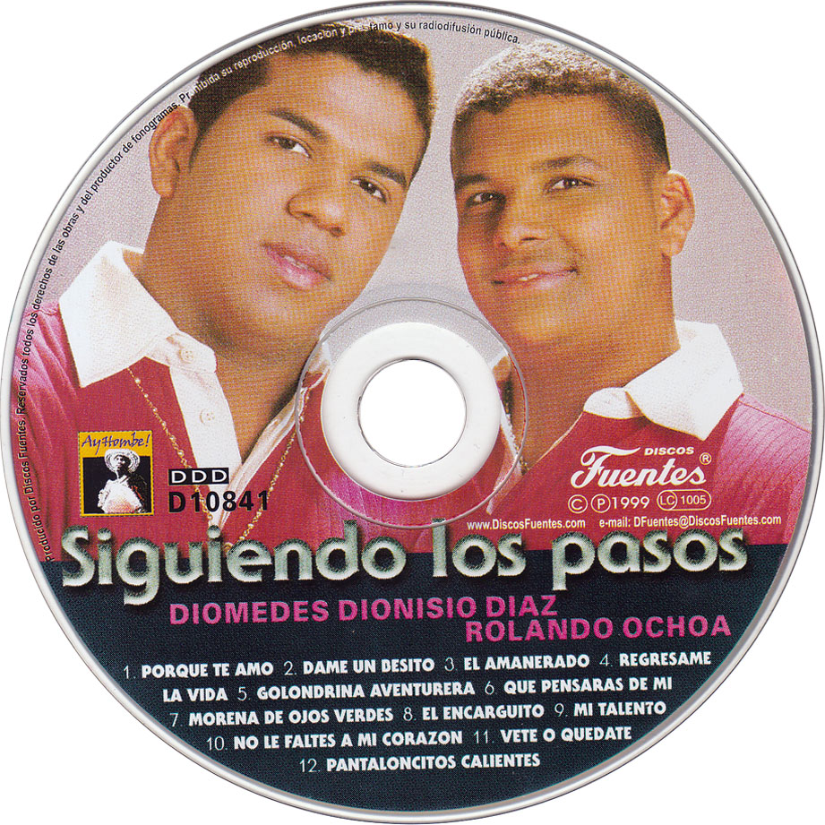 Diomedes Dionisio Díaz y Rolando Ochoa, con su primer disco: ‘Siguiendo los pasos’.