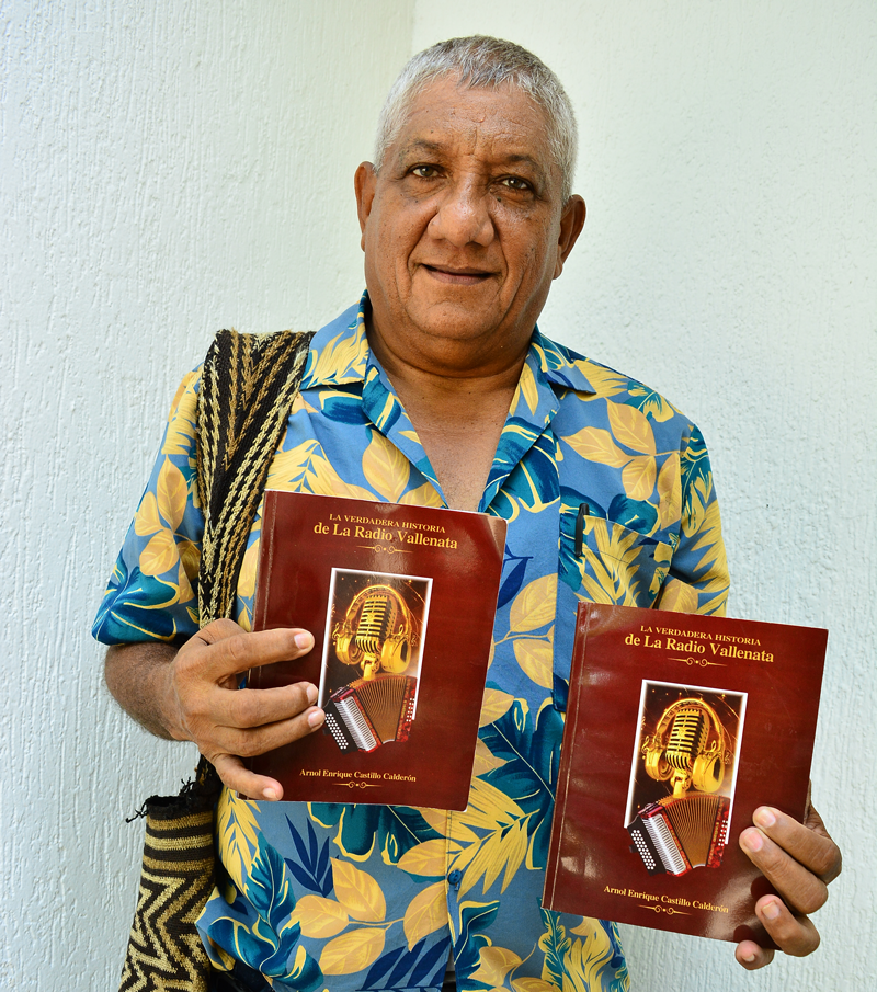 Arnold Castillo, autor del libro ‘La Verdadera Historia de la Radio Vallenata”.
