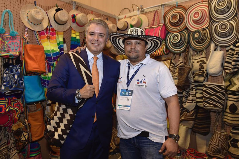 El Presidente de Colombia Iván Duque destacó en una publicación de Instagram el stand del Cesar en Nexos 2018.