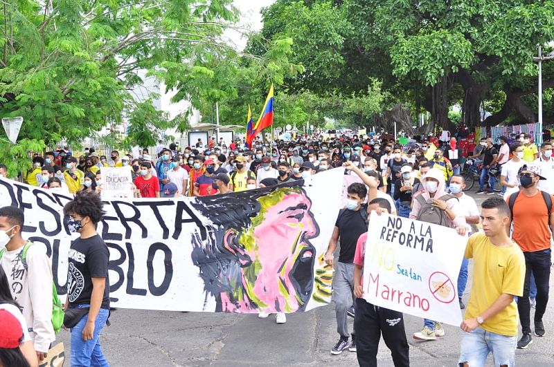 Marchas en Colombia. 