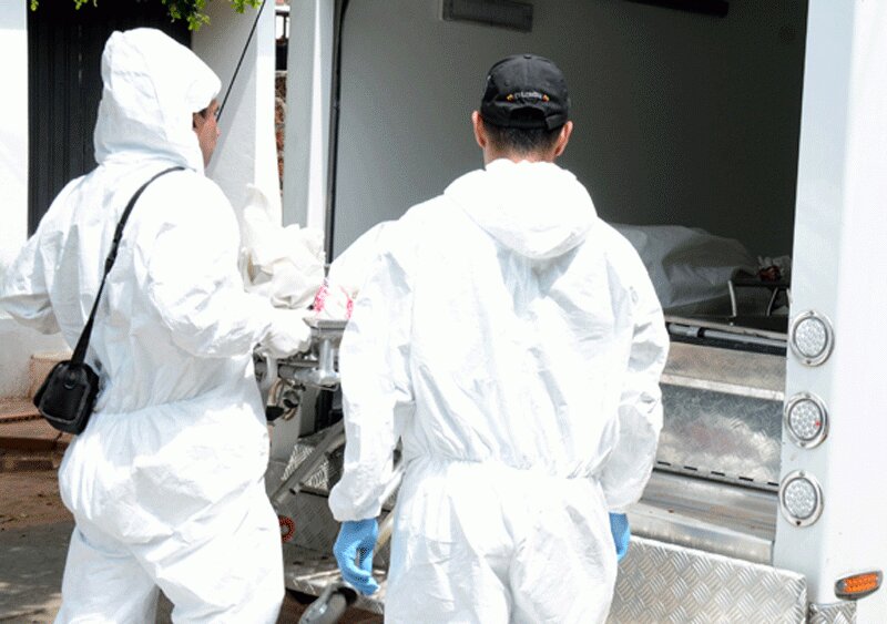 El cuerpo de la víctima fue llevado a la morgue de Chiriguaná. 