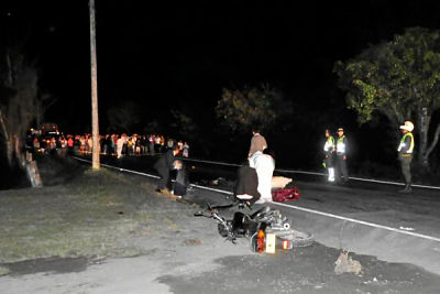El cadáver del motociclista fue llevado a Medicina Legal de Aguachica. 
