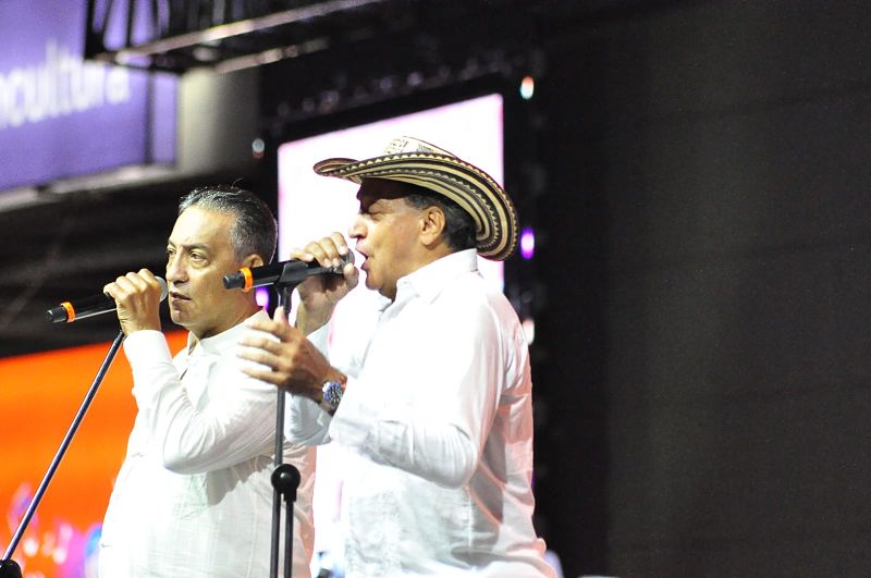 Ganadores de la Canción Inédita en la final del Festival Vallenato.

Foto de cortesía.