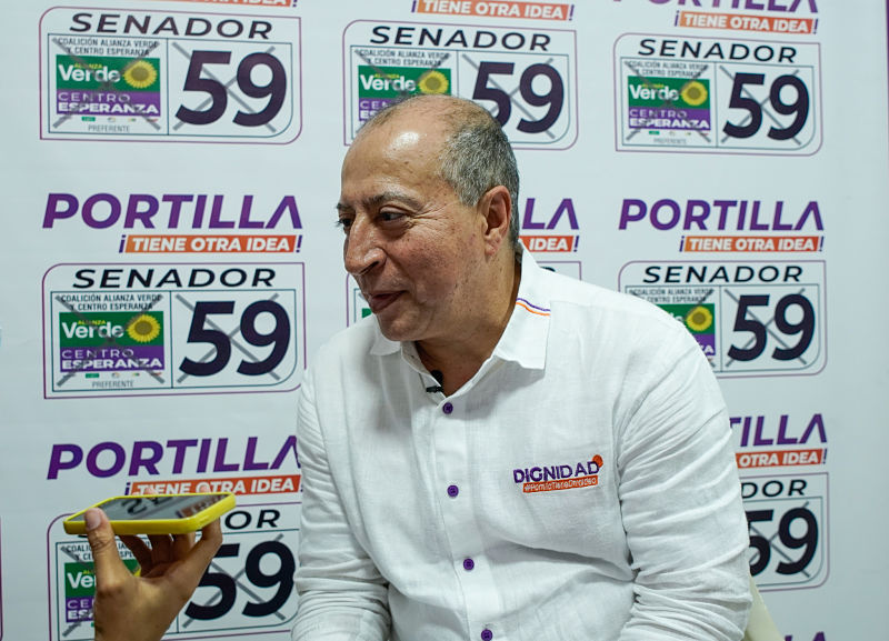 Álvaro Portilla, candidato al Senado de la República.                                                                       / FOTO: JOAQUÍN RAMÍREZ. 


