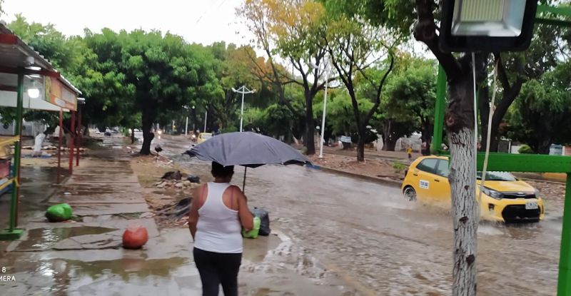 Valledupar atraviesa una temporada de lluvia, según indicadores del Ideam.
 Foto: Joaquín Ramírez