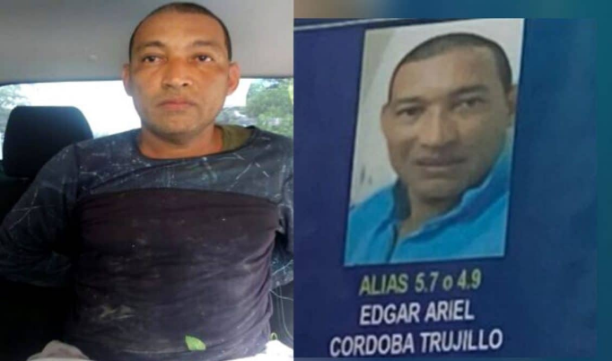 Edgar Ariel Córdoba, detenido.
