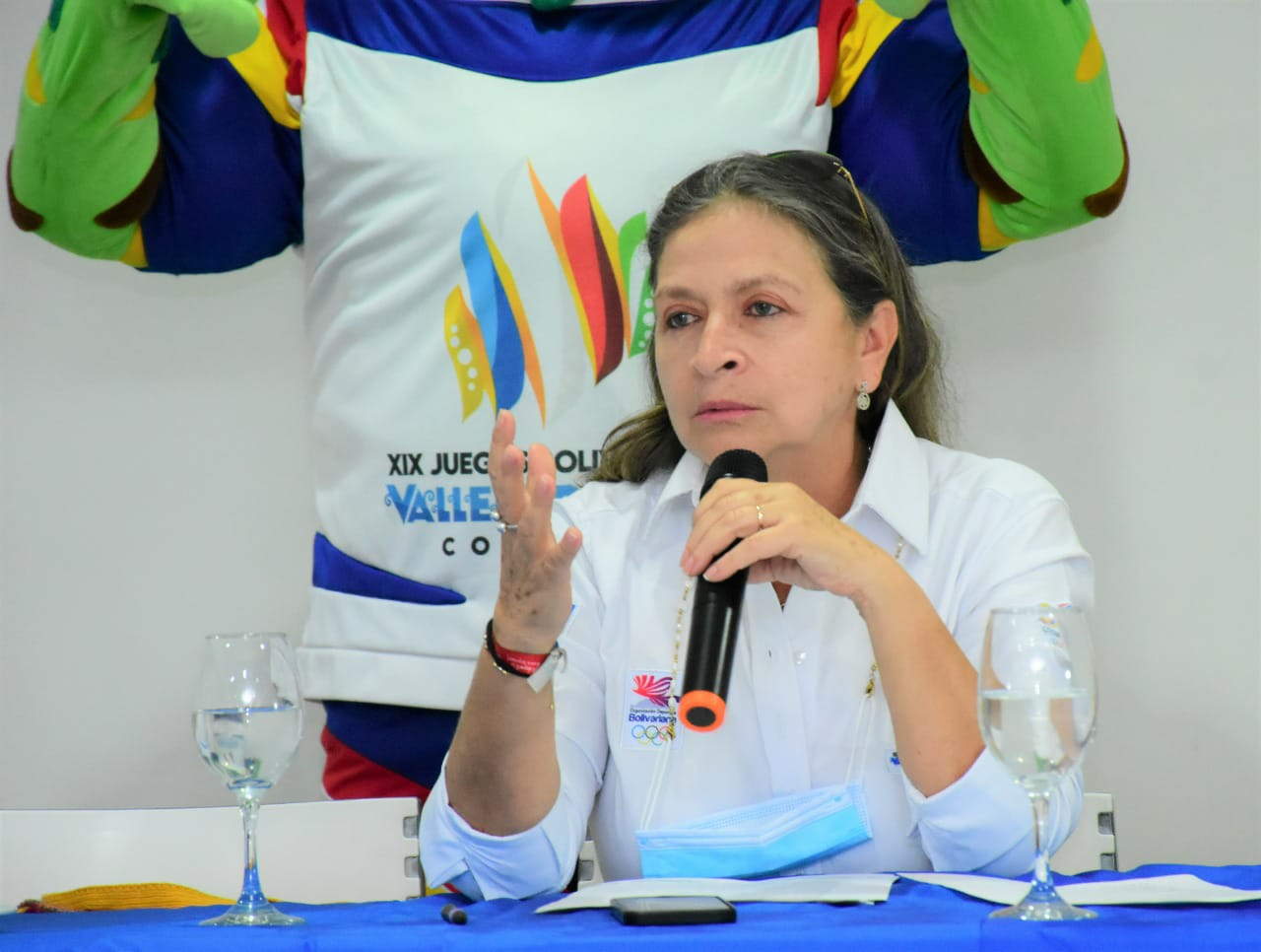 ANA EDURNE CAMACHO, directora de los Juegos Bolivarianos 2022./ FOTO: JOAQUÍN RAMÍREZ. 
