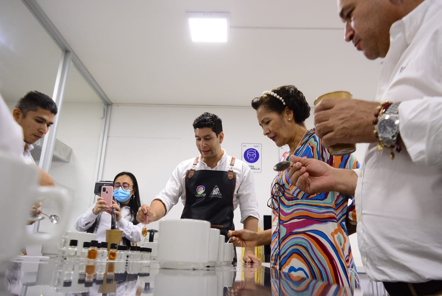 Inauguran laboratorio de calidades de café fortalecido en Valledupar. FOTO: JOAQUÍN RAMÍREZ. 
