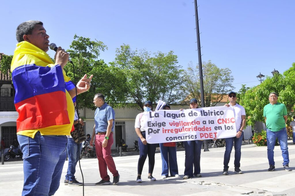  Además de los sindicatos, también participaron jóvenes, mujeres, afrocolombianos, vigilantes e incluso funcionarios de la Alcaldía local. / FOTO:  JOAQUÍN RAMÍREZ.