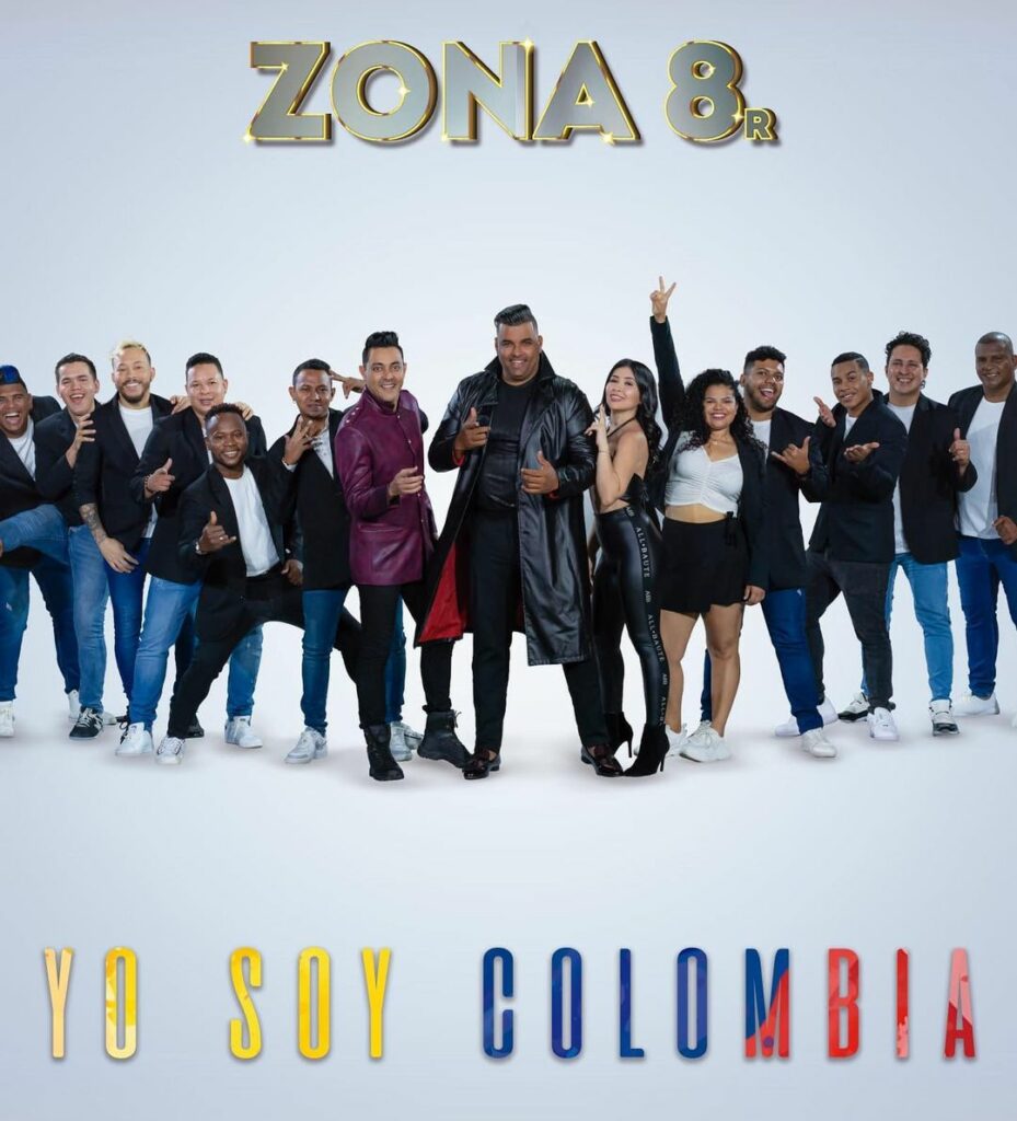 Carátula de ‘Yo soy Colombia’, primer álbum de la agrupación Zona 8, liderada por Rolando Ochoa, con las voces de Laura Hamburger y Jorge Mario Peña./ FOTO CORTESÍA.