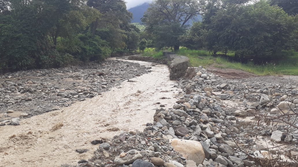 Quebrada Caño Seco, en el corregimiento de La Victoria de San Isidro, jurisdicción del municipio de La Jagua de Ibirico. FOTO: CORTESÍA. 
