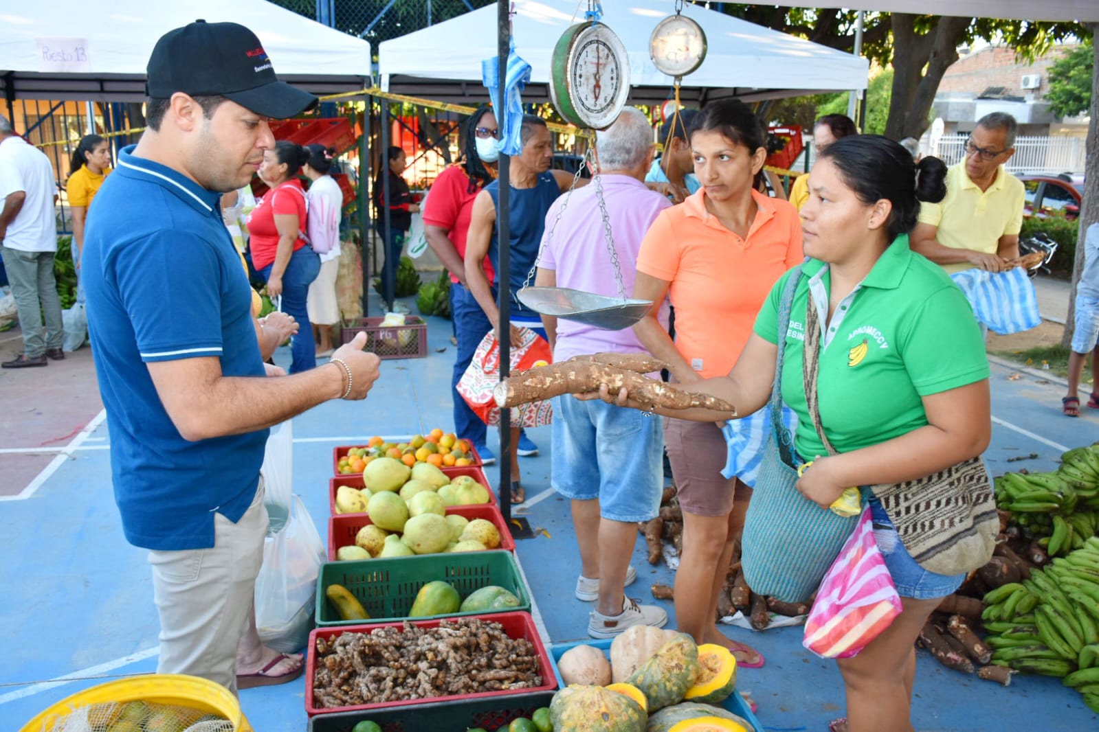 Cierre de la estrategia Mercado Campesino en Valledupar. FOTO: CORTESÍA. 