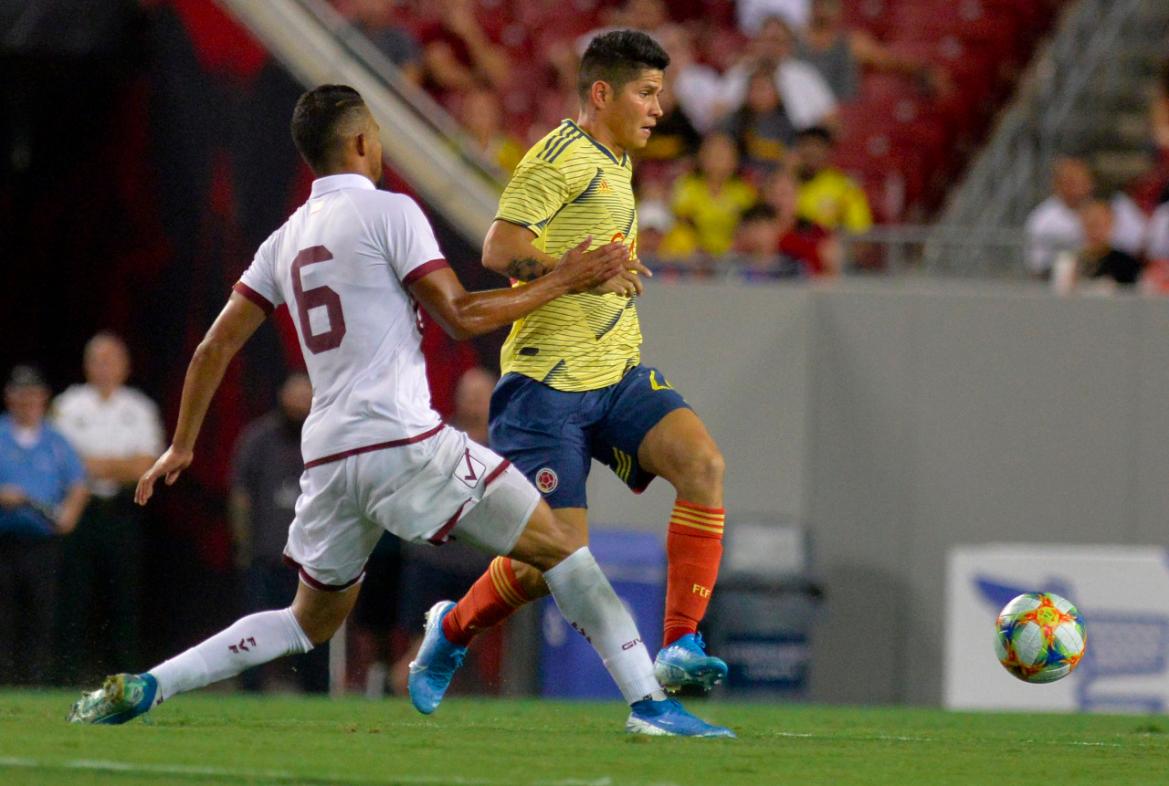Jorman jugó sus primeros minutos con la Selección Colombia en un encuentro amistoso frente a Venezuela. / FOTO: Tomada de FCF.