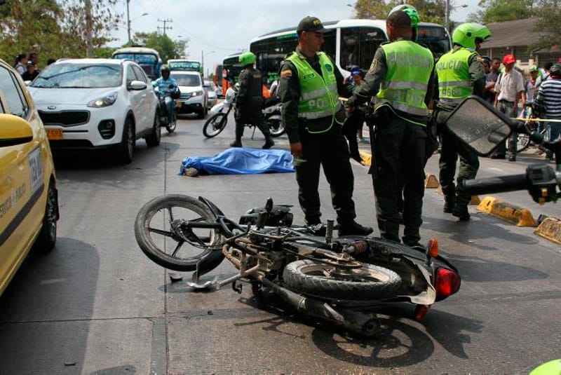 Los motociclistas son los actores viales que más mueren en accidentes. 