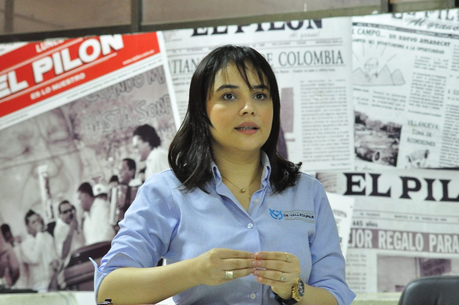 Laury Oñate Murgas, vicepresidenta jurídica de la Cámara de Comercio de Valledupar.                / FOTO: JOAQUÍN RAMÍREZ. 