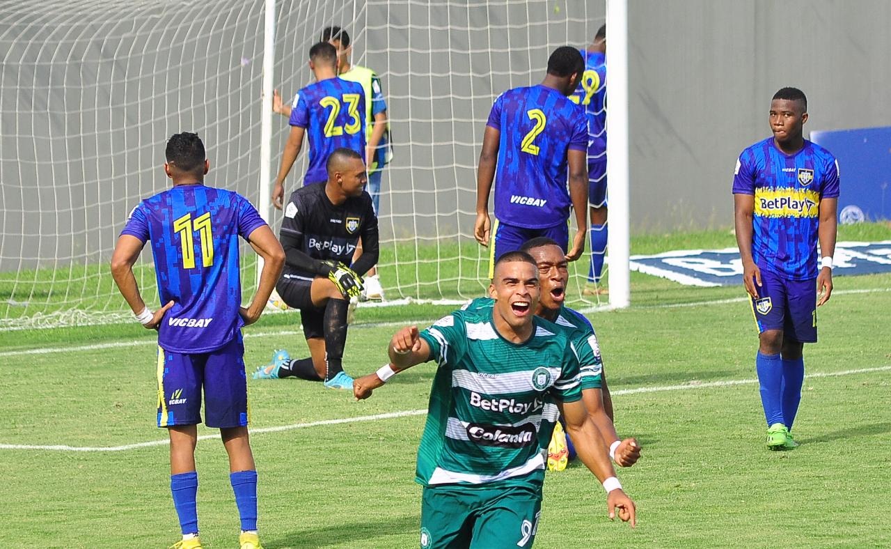 El gol de Misael Martínez entregó la victoria a Valledupar FC sobre Boca Juniors / FOTO: JOAQUÍN RAMÍREZ.