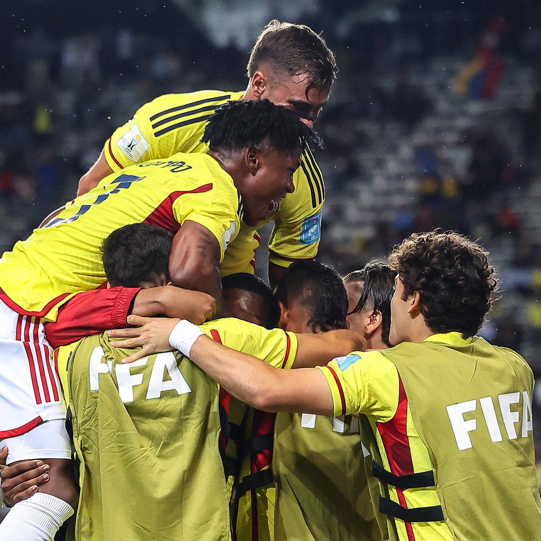 Colombia celebró ante Japón y se metió a octavos del Mundial que se celebra en Argentina./ FOTO: FCF.