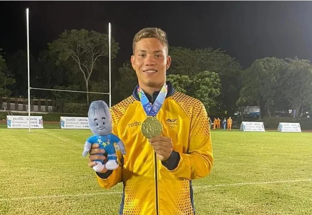 Valledupar pride!  rugby player hung gold in San Salvador 2023