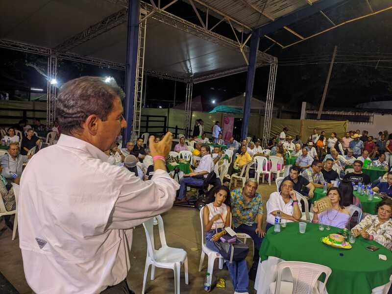  José Félix Lafaurie,  Federación presidente de Fedegán, en la inauguración de la Feria Ganadera de Valledupar.                                           /FOTO: JOAQUÍN RAMÍREZ. 
