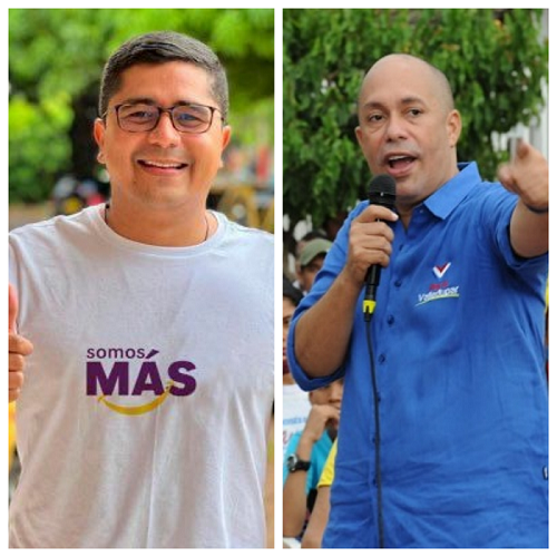 Christian José Moreno y Ernesto Orozco Durán, candidatos a la Alcaldía de Valledupar. 

FOTO: ARCHIVO.