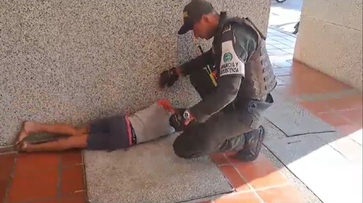 El menor de 10 años, fue rescatado y llevado hasta el ICBF Regional Cesar. Foto: Policía Nacional