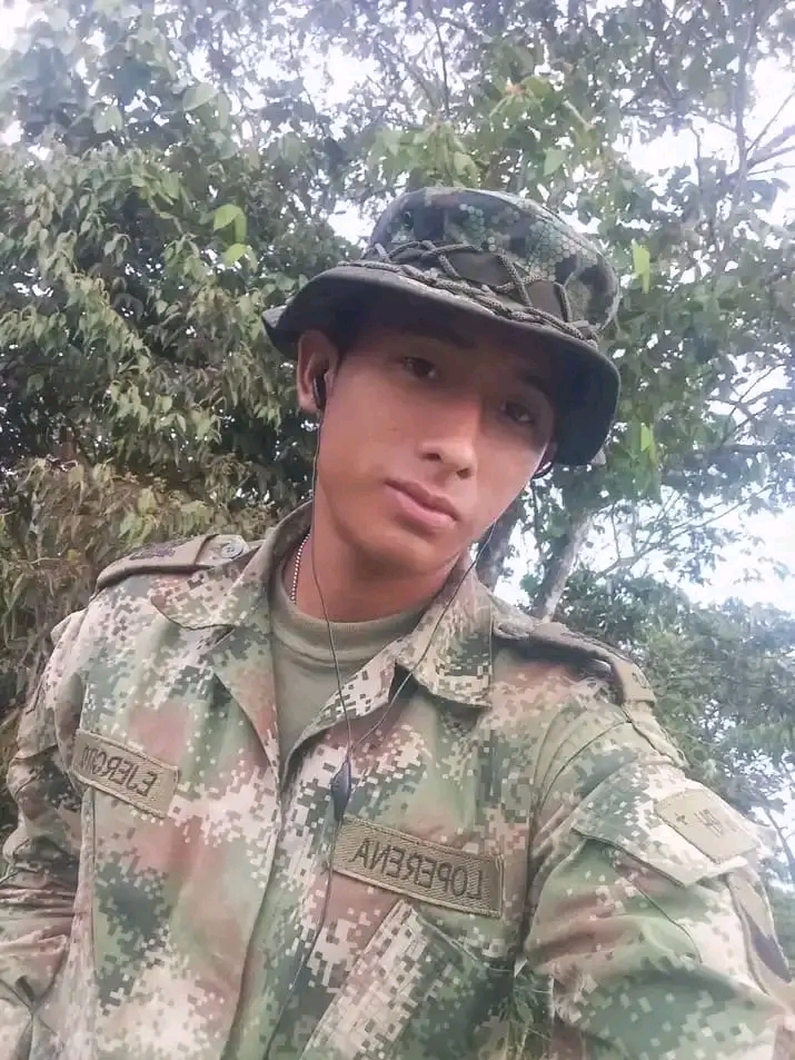 Soldado profesional Duber Andrés Loperena Montero, víctima fatal de un atentado de las disidencias de las FARC. Foto: Cortesía