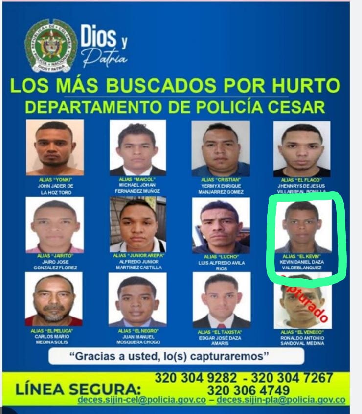 Cay Uno De Los M S Buscados Por Hurto Delinqu A Al Sur De Valledupar